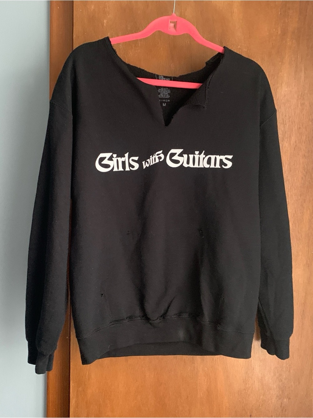 H.E.R. Merch Girls With Guitars Black Crewneck Sweatshirt Modified